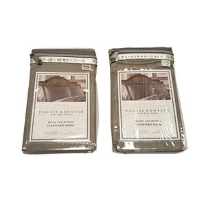 New In Package X2 Barbara Barry Glassblock Stitch Quilted Euro Pillow Sham Pair